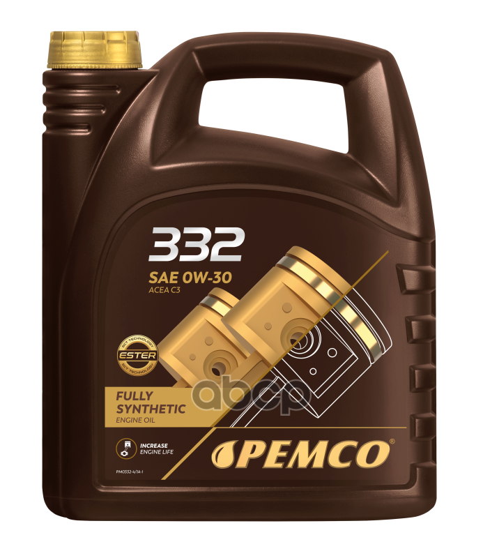 

0w-30 Sn , C2/C3 4л (Pao Синт. Мотор. Масло) Pm0332-4 Nsii0024780566 PEMCO PM03324