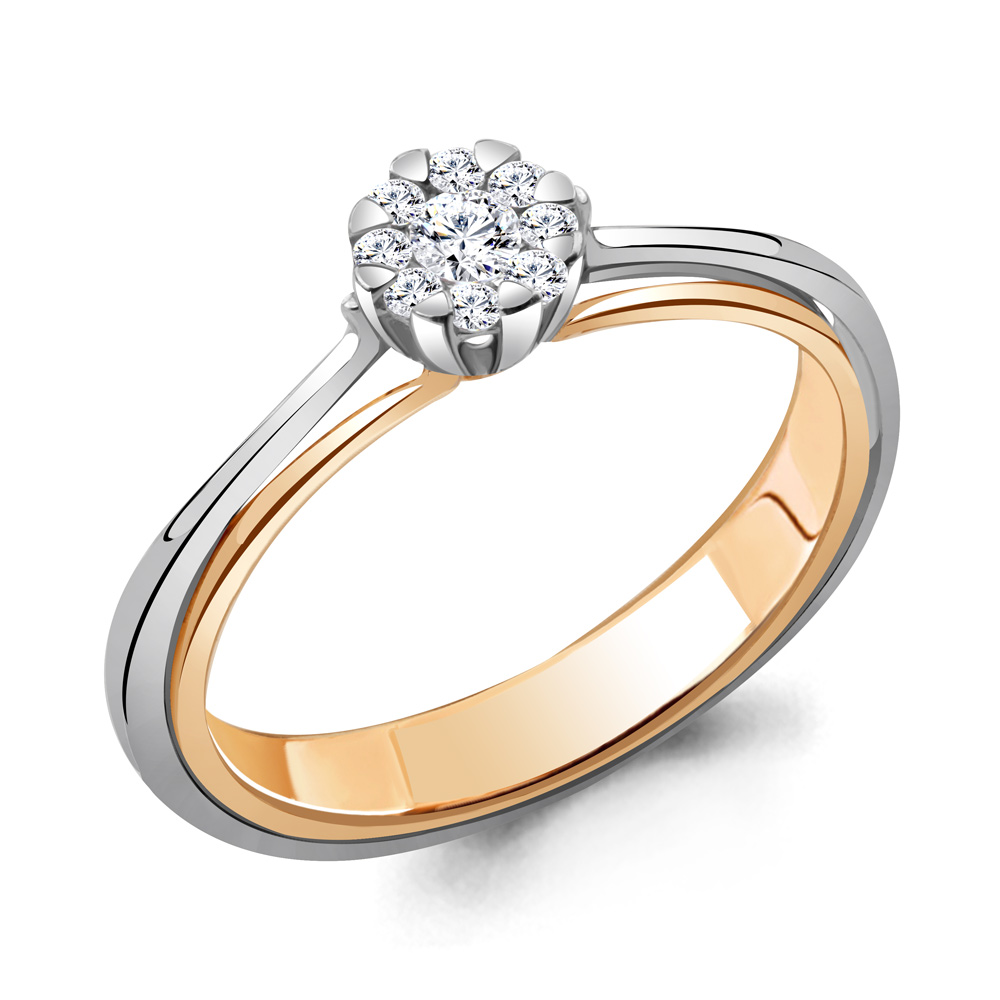 

Кольцо из золота р.  AQUAMARINE 962609к_585_кз, 962609к_585_кз