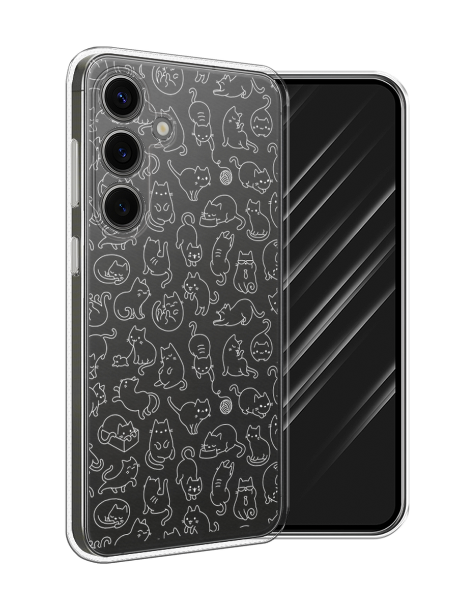 

Чехол Awog на Samsung Galaxy S25 "Шкодливые котики", Прозрачный;бежевый, 2110350-1