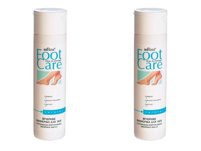 Вечерняя ванночка для ног Белита Foot Care с ароматом натуральных эфирных масел, 250мл 2шт