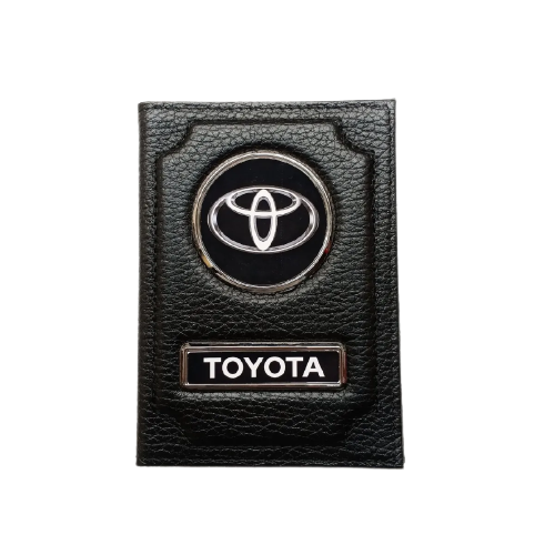 Обложка для автодокументов унисекс WASH PODAROK Toyota черная
