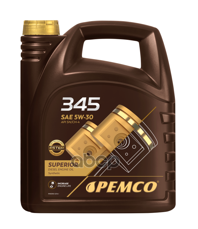 

Моторное масло PEMCO синтетическое 5W30 Sn/Ch C2/C3-4 5л