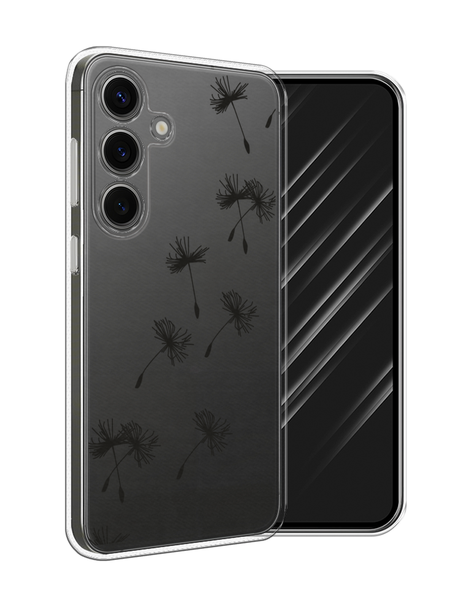 

Чехол Awog на Samsung Galaxy S25 "Летящие одуванчики", Черный, 2110350-1