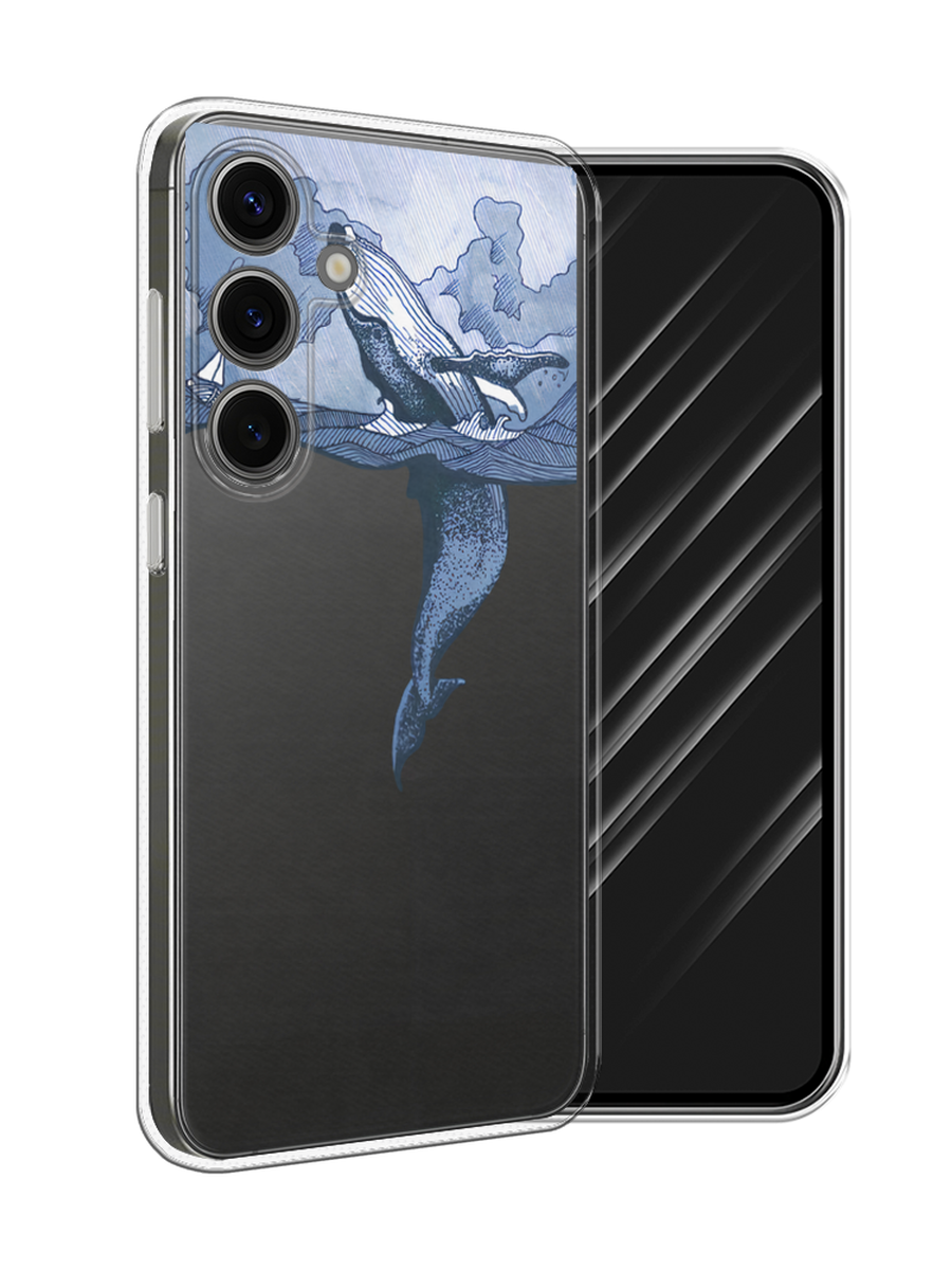 

Чехол Awog на Samsung Galaxy S25 "Два измерения", Голубой;черный;прозрачный, 2110350-1