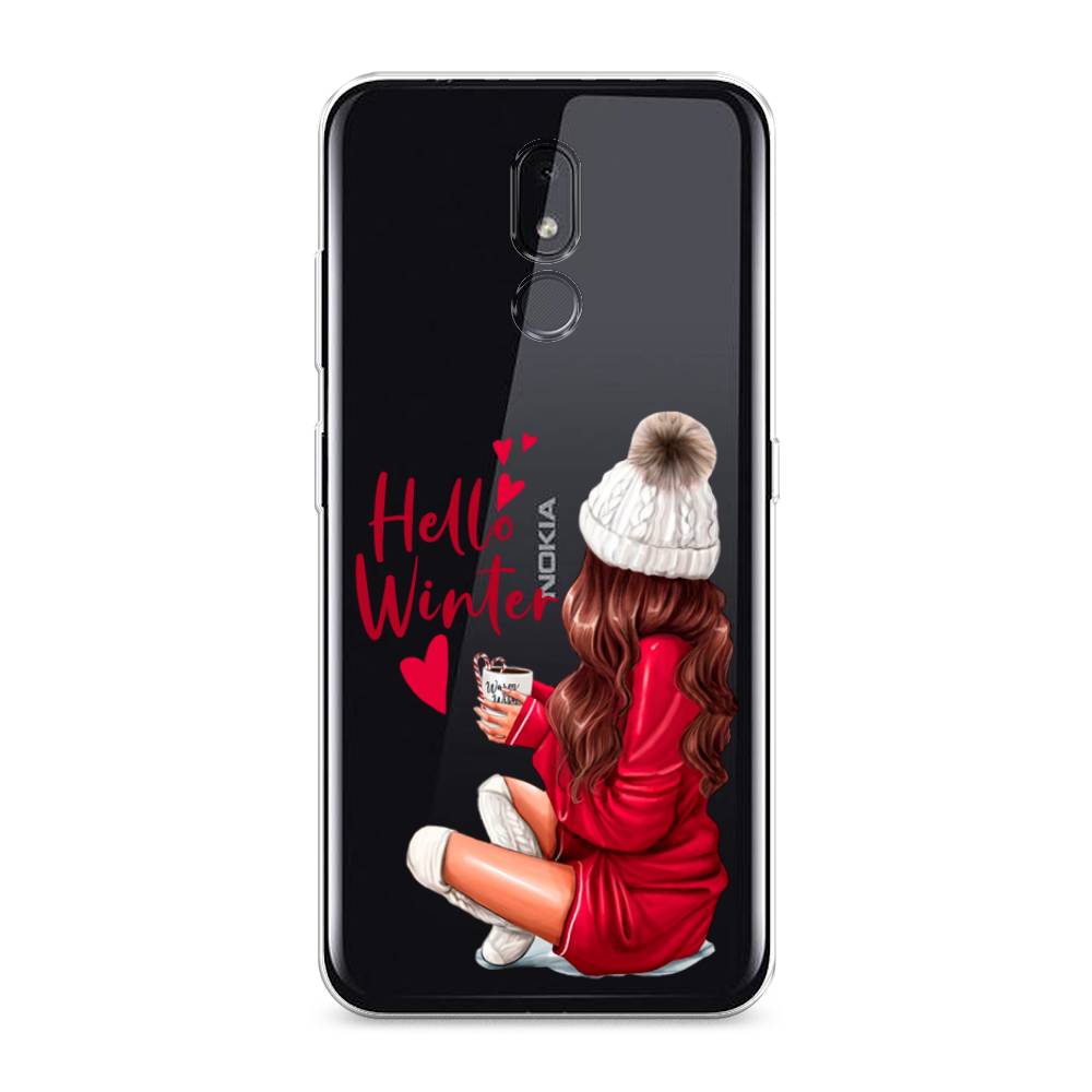 

Чехол на Nokia 3.2 "Hello winter", Красный;белый;коричневый, 122650-5