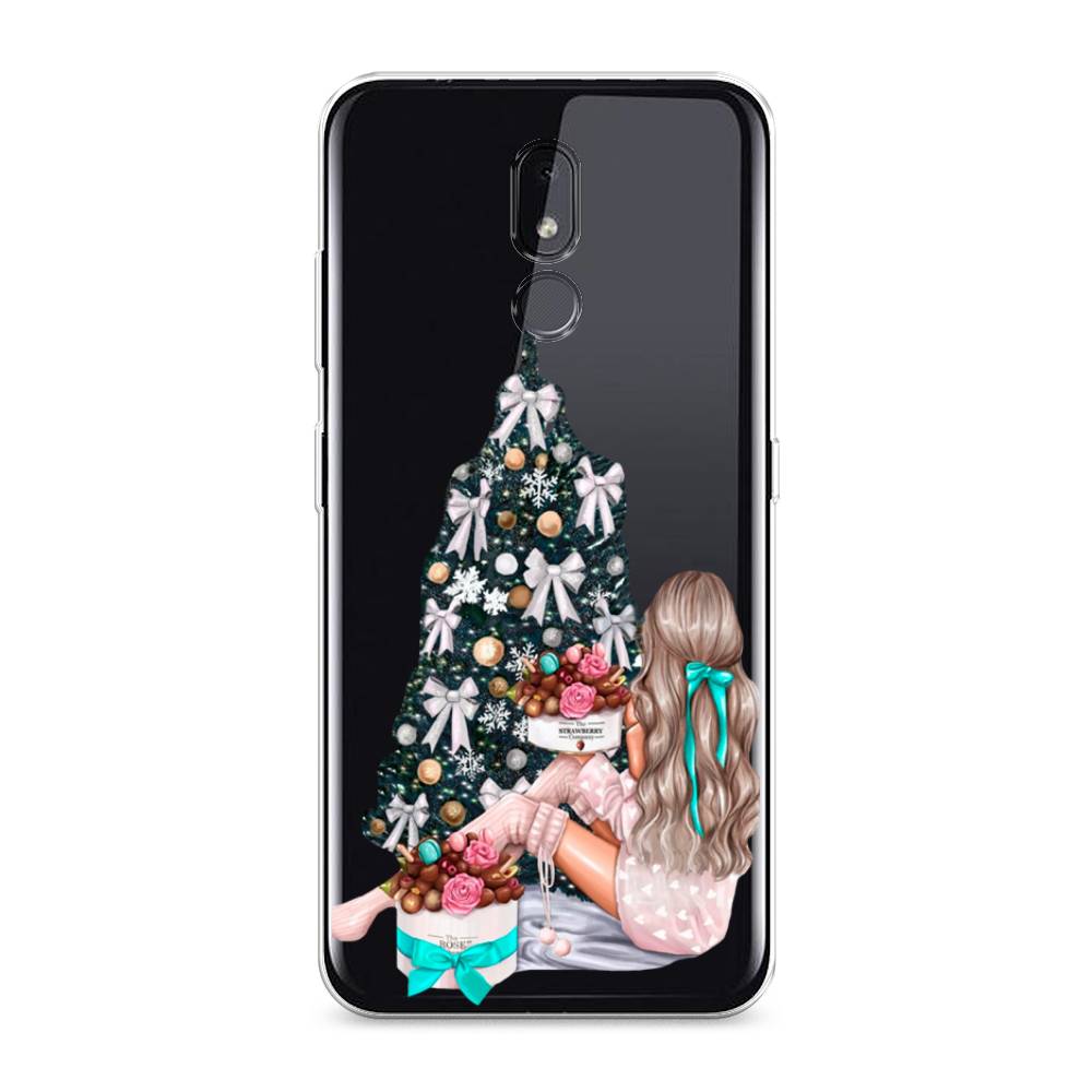 

Чехол на Nokia 3.2 "New Year", Зеленый;бежевый;голубой, 122650-5