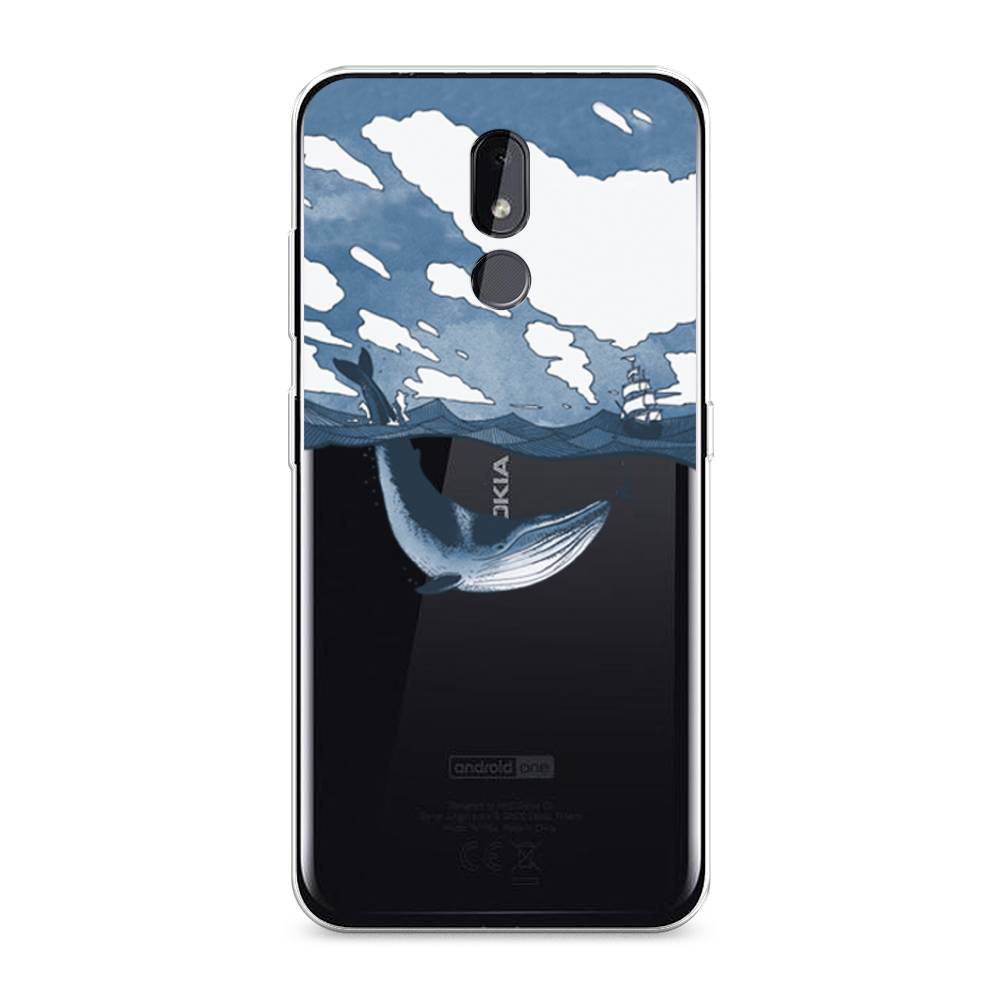 

Чехол на Nokia 3.2 "Большой кит", Синий, 122650-1