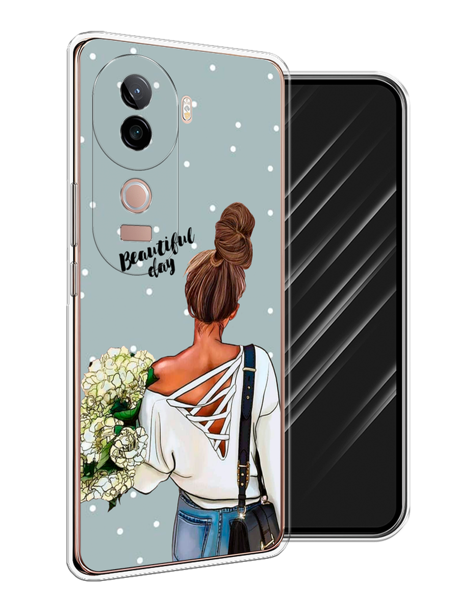 

Чехол Awog на Vivo V40e "Beautiful day", Голубой;коричневый;бежевый, 2611950-1