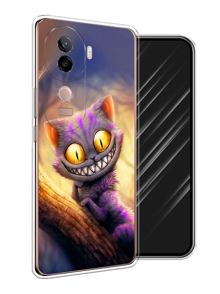 

Чехол Awog на Vivo V40e "Cheshire Cat", Фиолетовый;желтый, 2611950-1