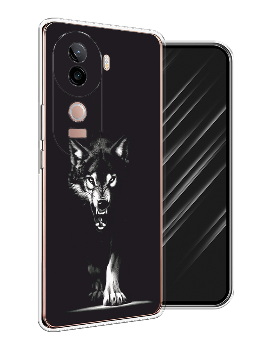 

Чехол Awog на Vivo V40e "Волк выходит из ночи", Серый;черный;белый, 2611950-1