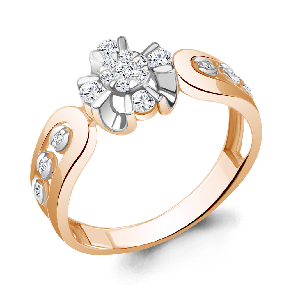 

Кольцо из золота р.  AQUAMARINE 964051к_585_кз, 964051к_585_кз