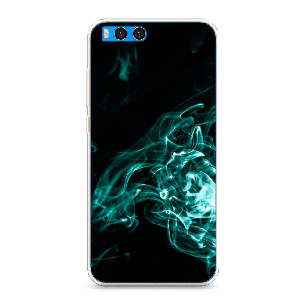 

Чехол на Xiaomi Mi Note 3 "Дым", Голубой;черный, 32450-3