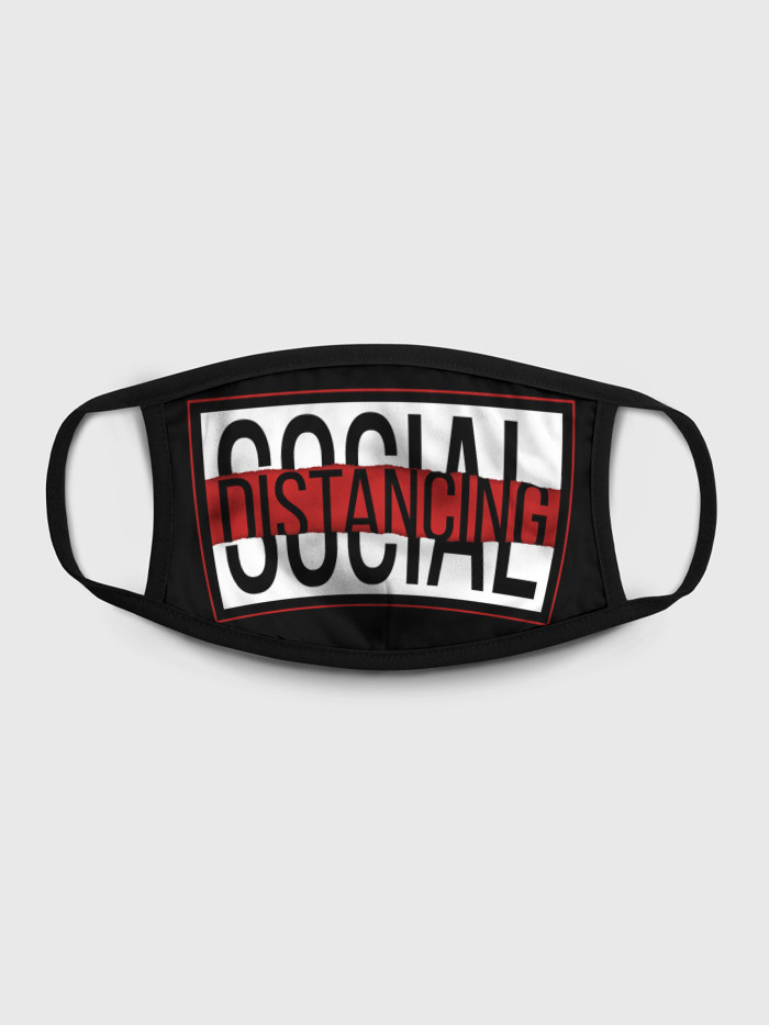 

Многоразовая маска унисекс Burnettie Social Distancing, Разноцветный, Social Distancing