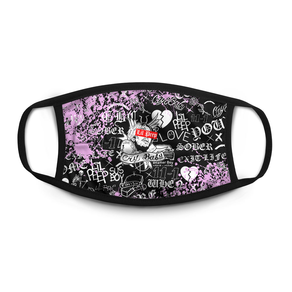 

Многоразовая маска унисекс Burnettie Lil Peep Peep., Разноцветный, Lil Peep Peep.