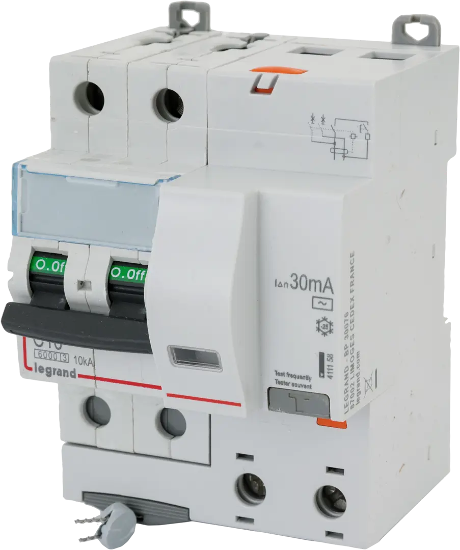 

Дифференциальный автомат Legrand DX3 2P C16 A 30 мА 10 кА AC 411158