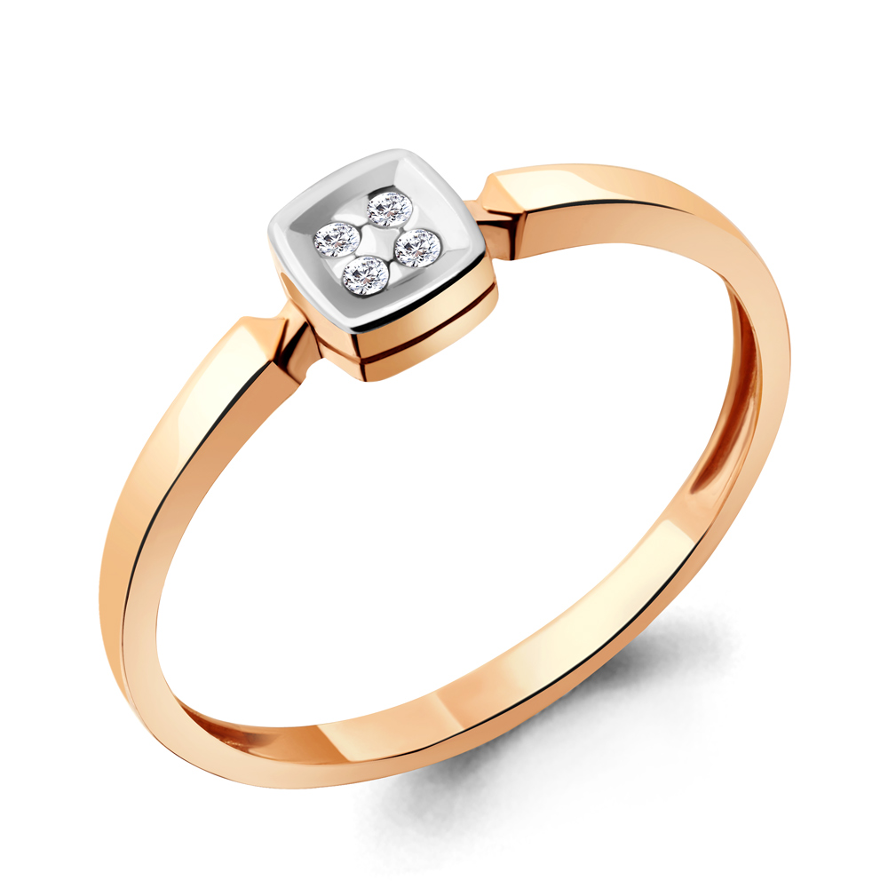 

Кольцо из золота р.  AQUAMARINE 963966к_585_кз, 963966к_585_кз