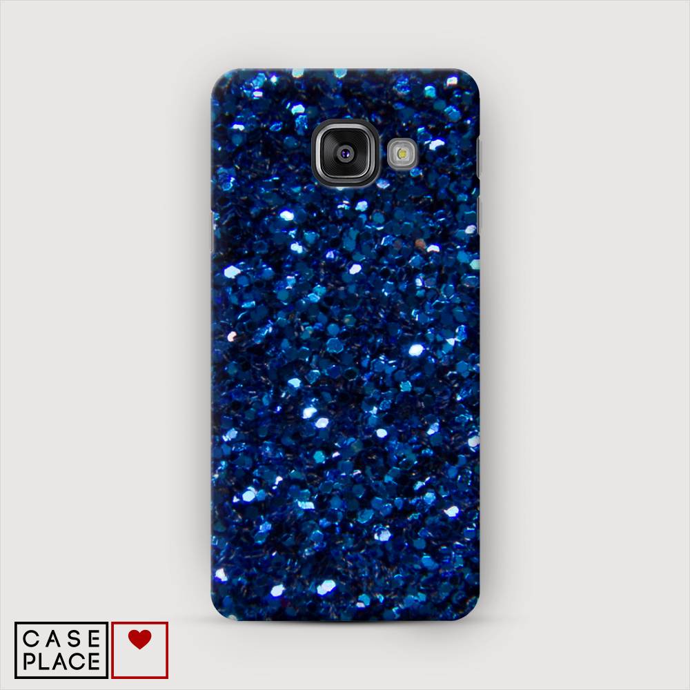 фото Чехол awog "синие блестки рисунок" для samsung galaxy a7 2016