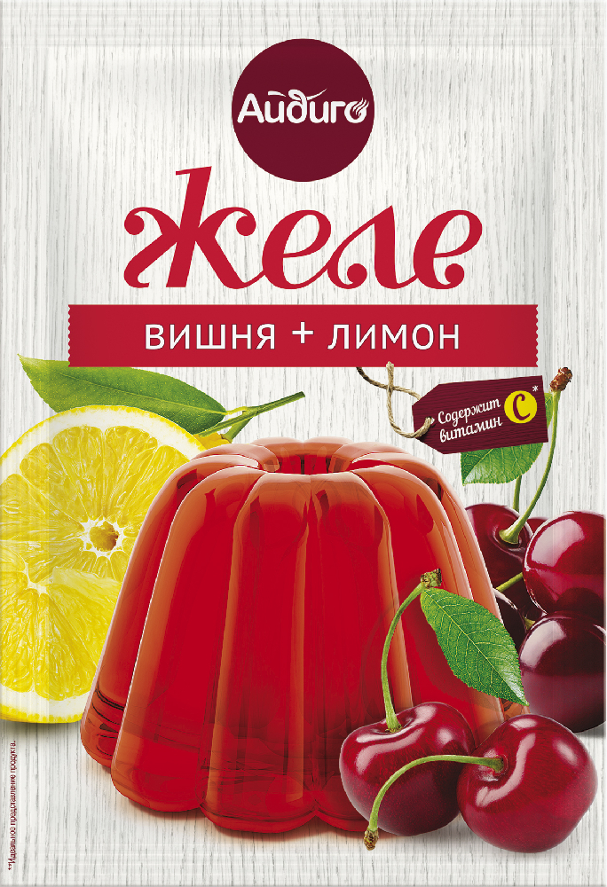 

Желе Айдиго Вишня лимон 50г