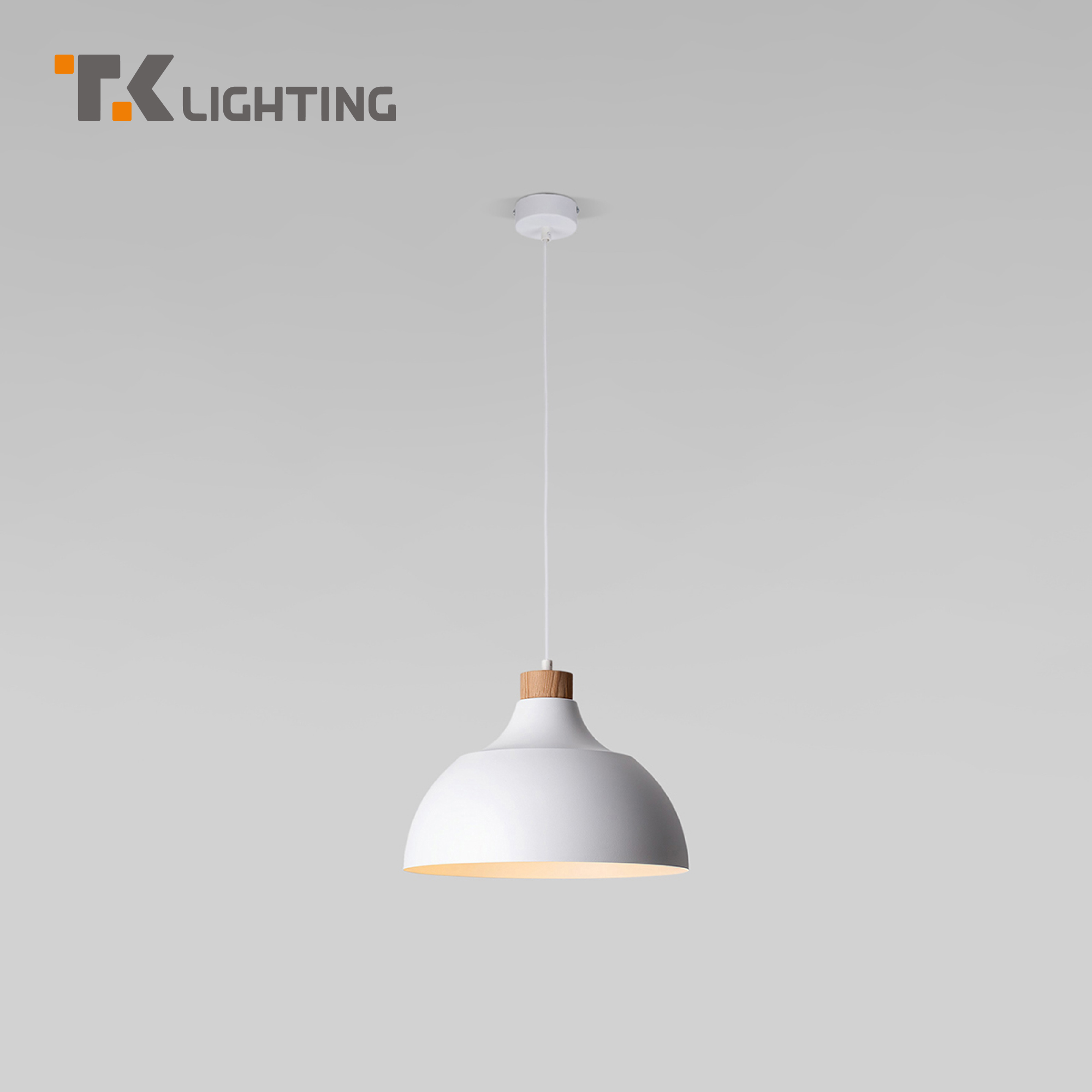 

Подвесной светильник с металлическим плафоном TK Lighting Cap 2070 Е27 белый, Cap