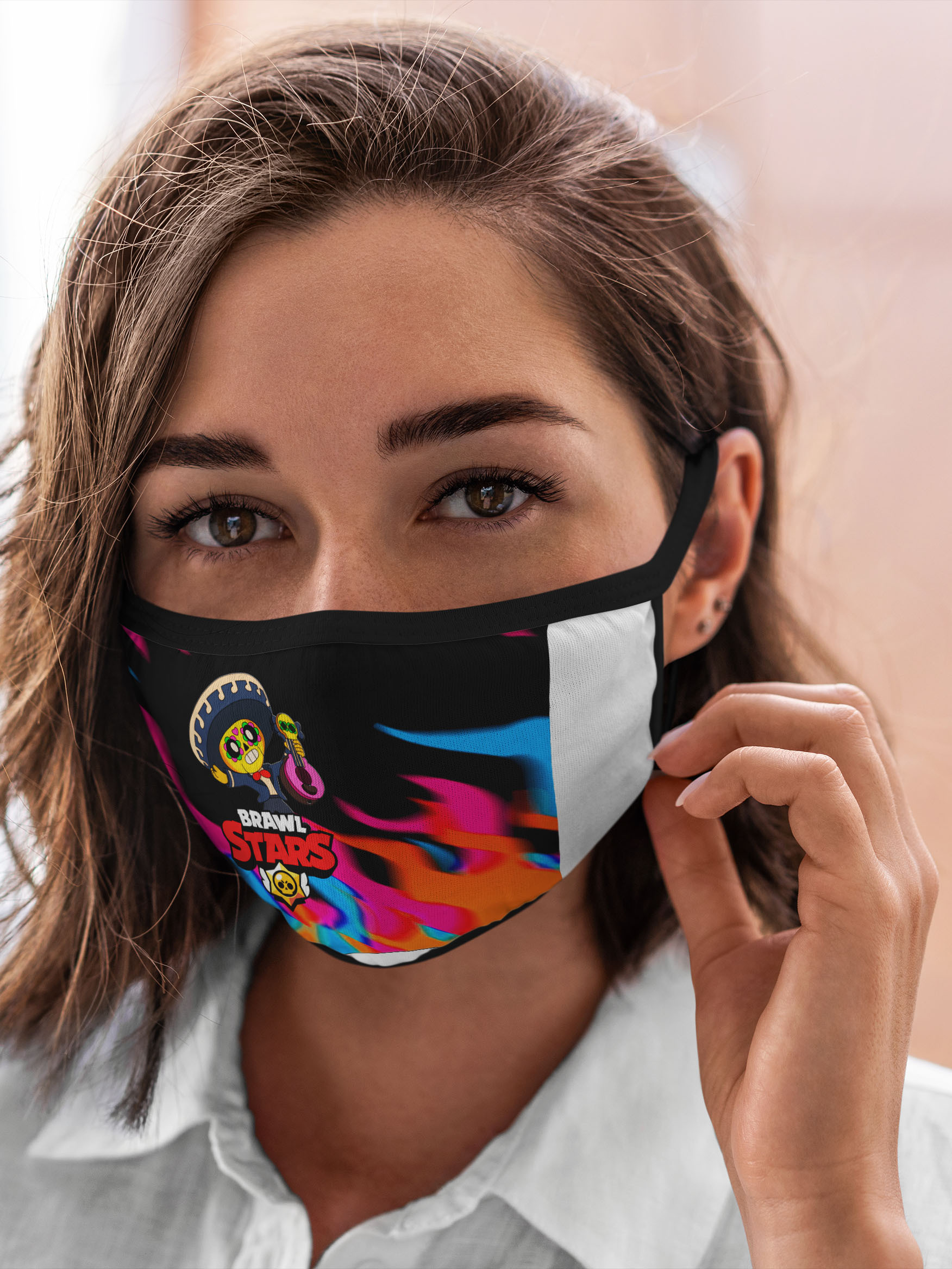 

Многоразовая маска унисекс Burnettie Brawl Stars Поко, Разноцветный, Brawl Stars Поко