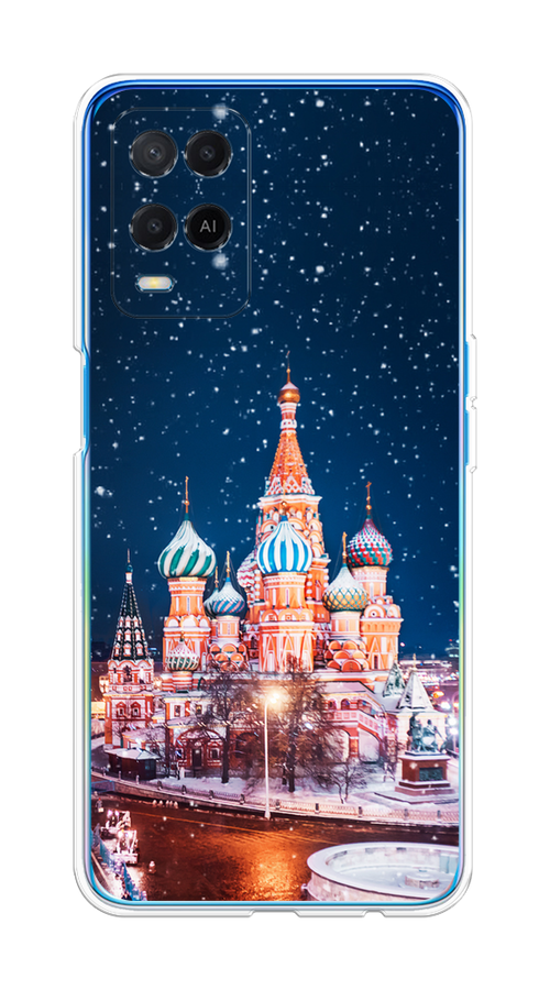 

Чехол на Oppo A54 "Москва 1", Коричневый;синий;белый, 256150-1