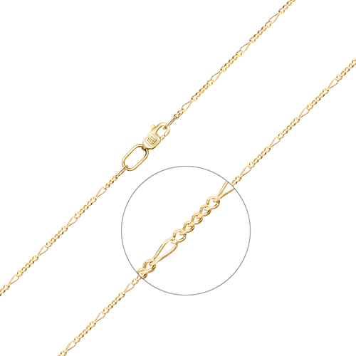 Цепочка желтого золота длиной 75 см от бренда PLATINA, артикул 21-3913-040-1130-17.