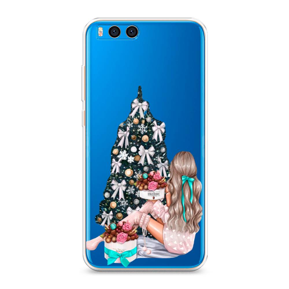 

Чехол на Xiaomi Mi Note 3 "New Year", Зеленый;бежевый;голубой, 32450-5
