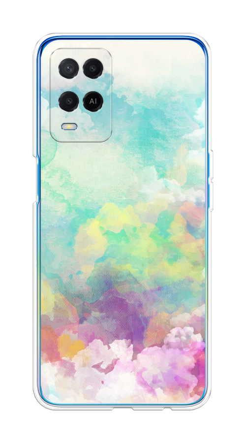 

Чехол на Oppo A54 "Воздушное небо", Белый;голубой;розовый;желтый, 256150-1