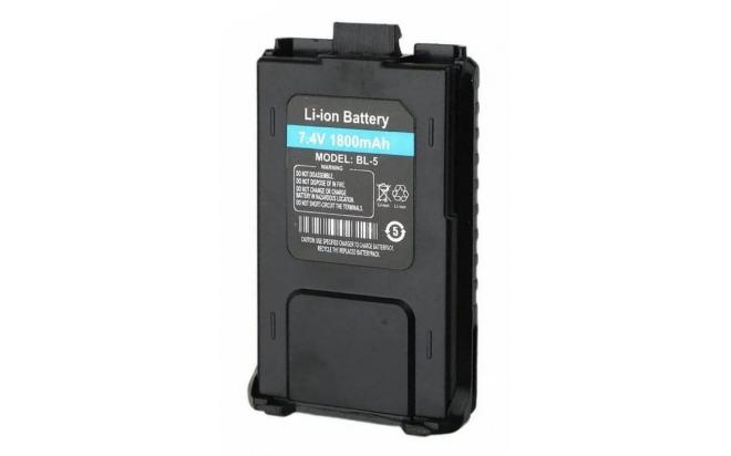 фото Аккумулятор baofeng acc0001uv5r1800 стандартный 1800 mah для радиостанции baofeng uv-5r