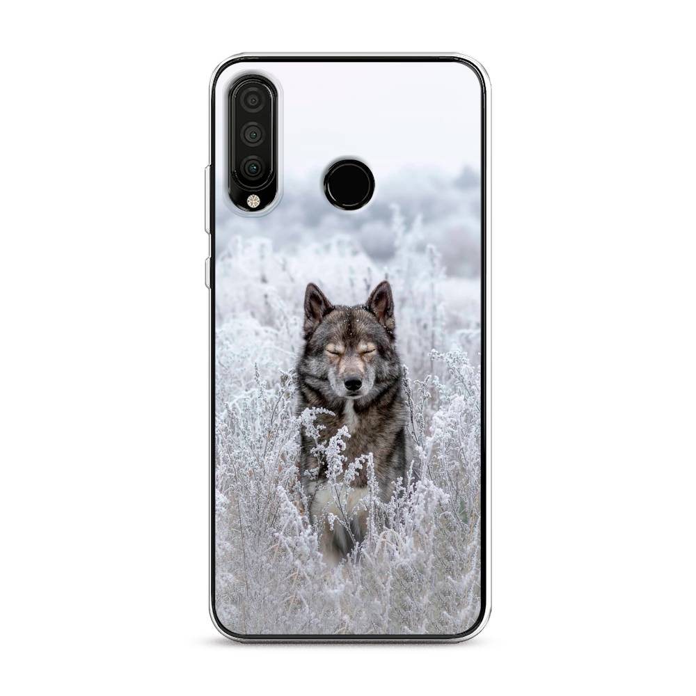 

Чехол Awog на Honor 20 Lite 2020 "Волк в поле", Белый;черный, 611250-1