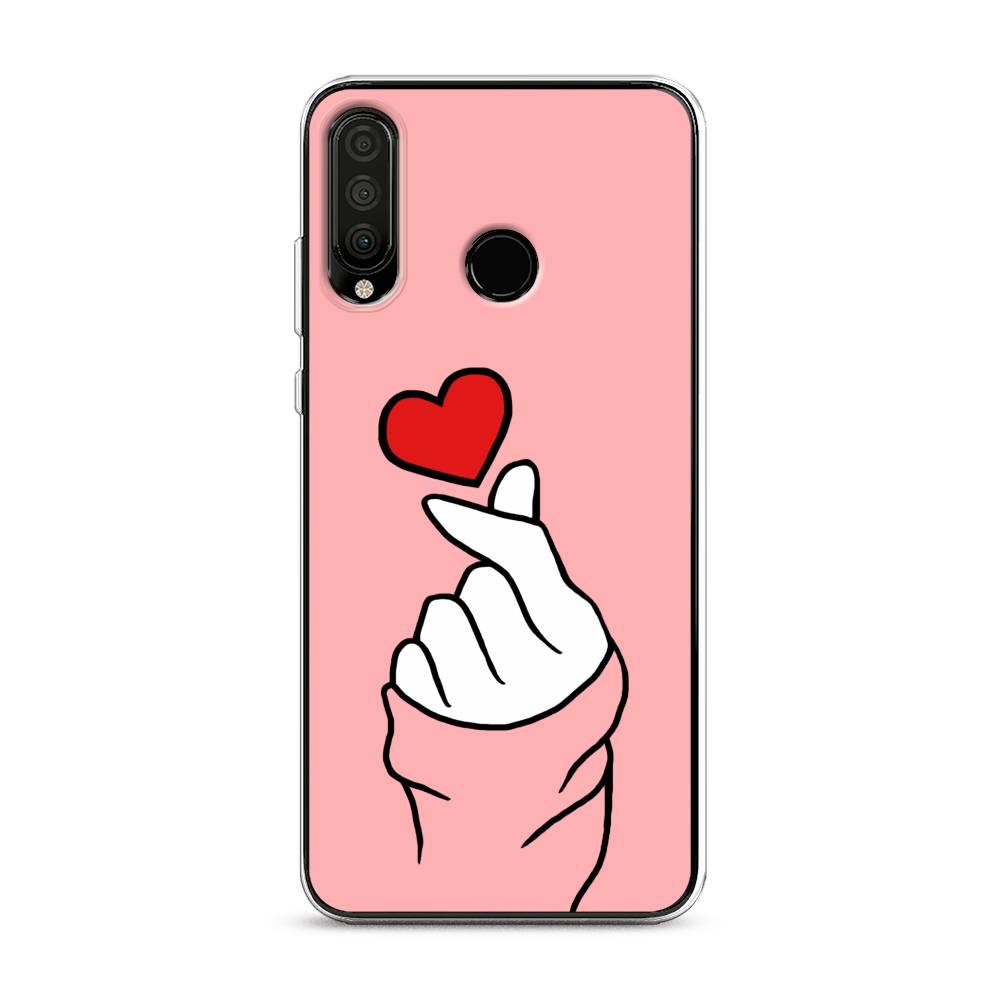 

Чехол Awog на Honor 20 Lite 2020 "Милое сердечко", Белый;красный;черный, 611250-7
