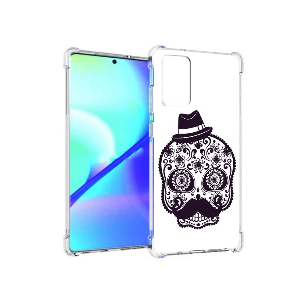 

Чехол MyPads Tocco для Samsung Galaxy Note 20 разрисованный скелет (PT152536.527.575), Прозрачный, Tocco