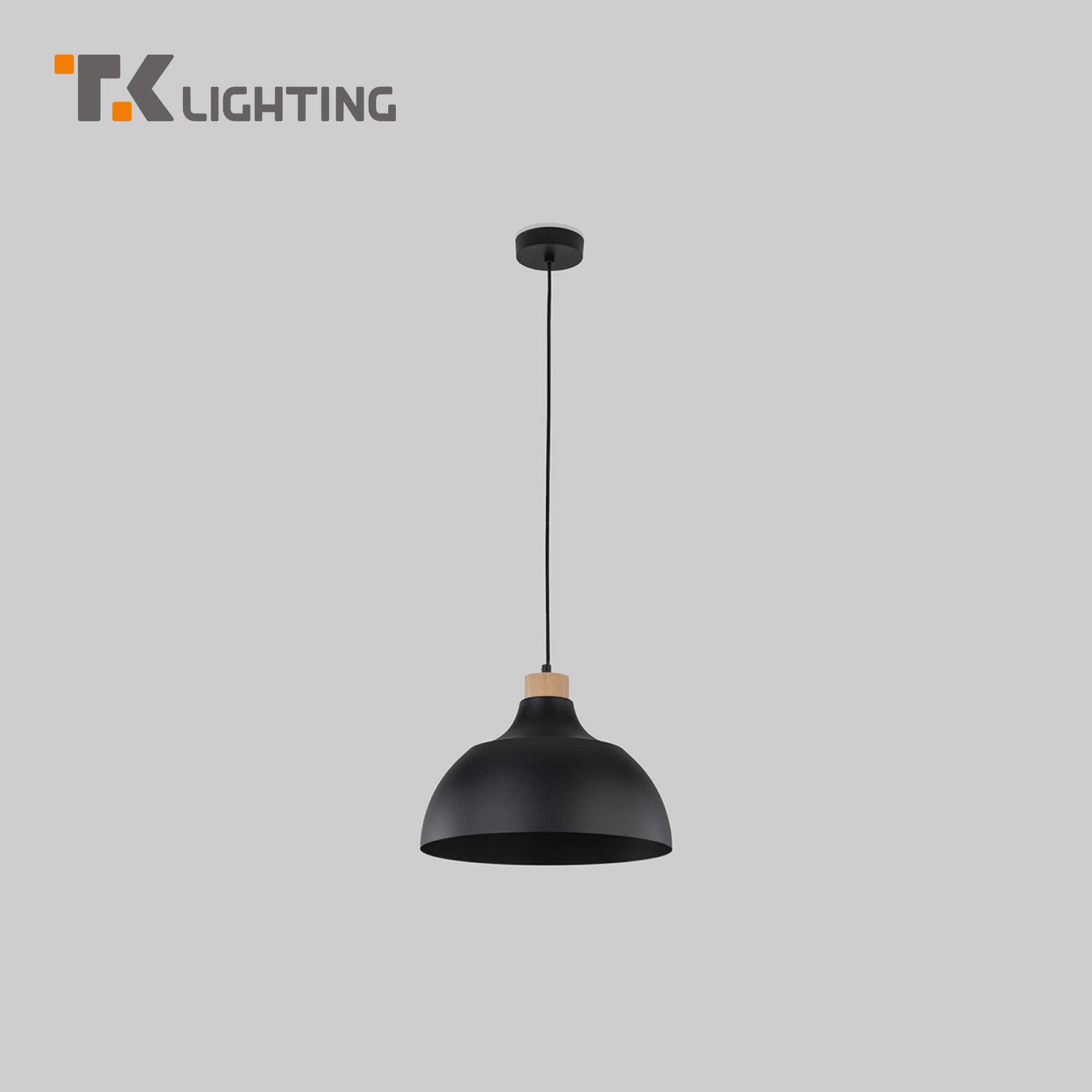 

Подвесной светильник с металлическим плафоном TK Lighting Cap 2071 Е27 черный, Cap