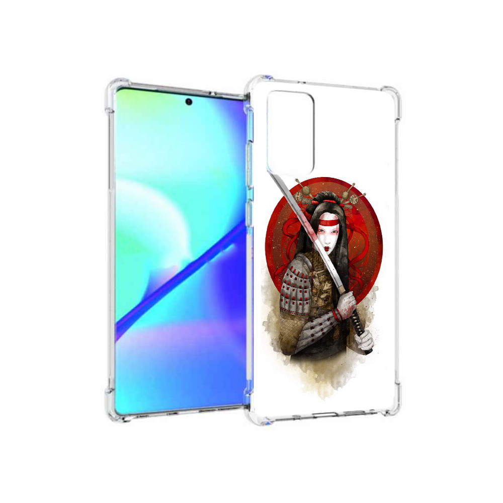 

Чехол MyPads Tocco для Samsung Galaxy Note 20 рисованная девушка с катаной, Прозрачный, Tocco