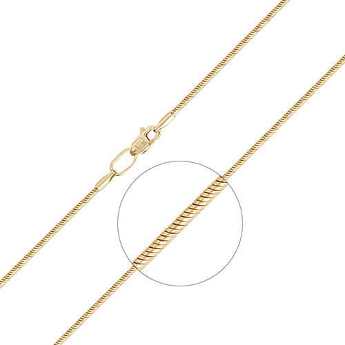 

Цепочка из желтого золота 65 см PLATINA jewelry 21-1012-040-1130-17, 21-1012-040-1130-17