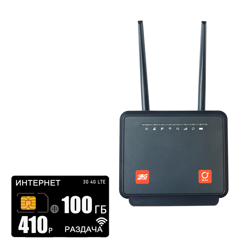 

Wi-Fi роутер Olax MC60 (komplekt-mc60-ros410-100gb-pro-sb), MC60