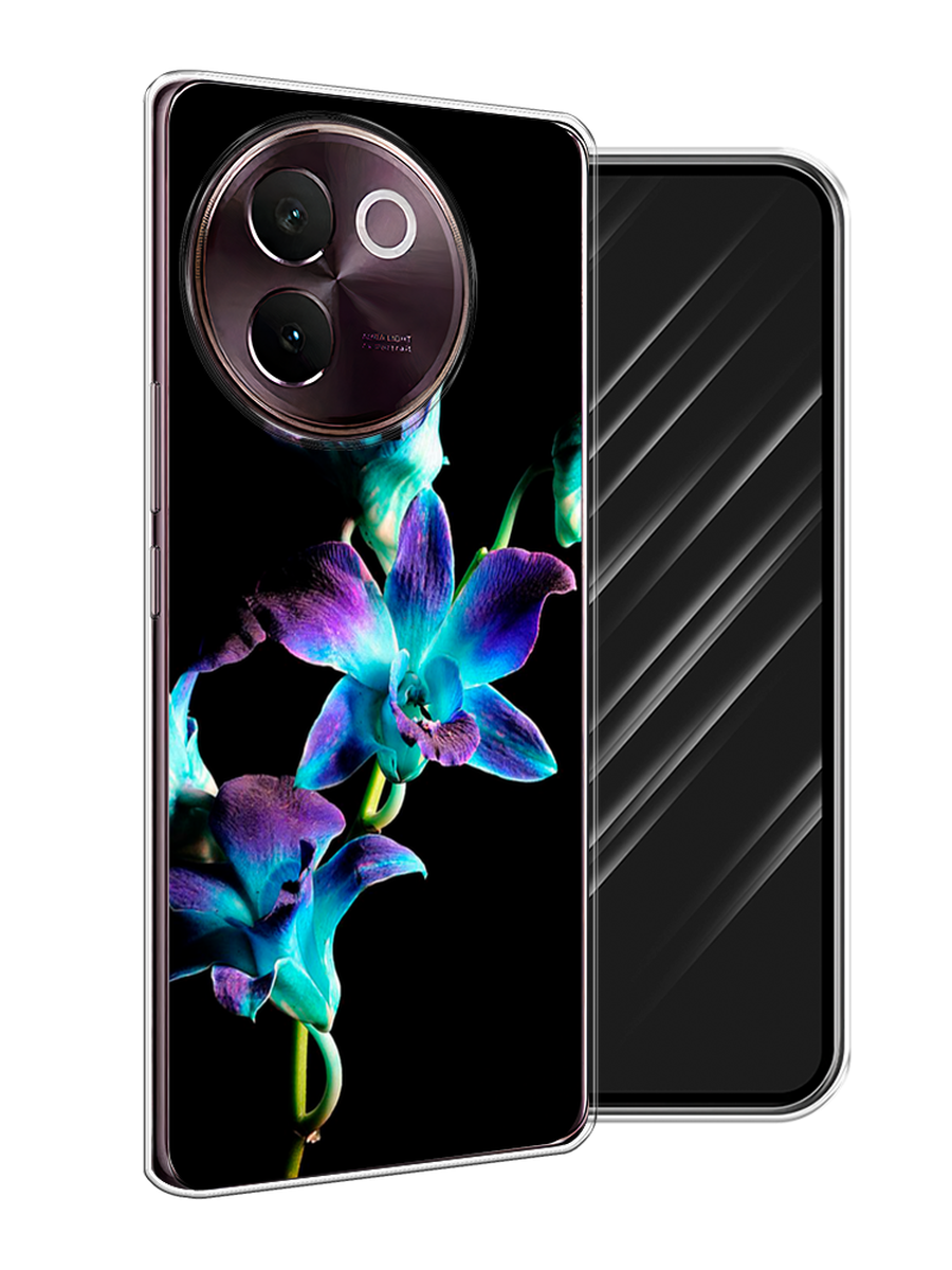 

Чехол Awog на Vivo V30e "Синий цветок на черном", Черный;голубой;синий, 2610550-1