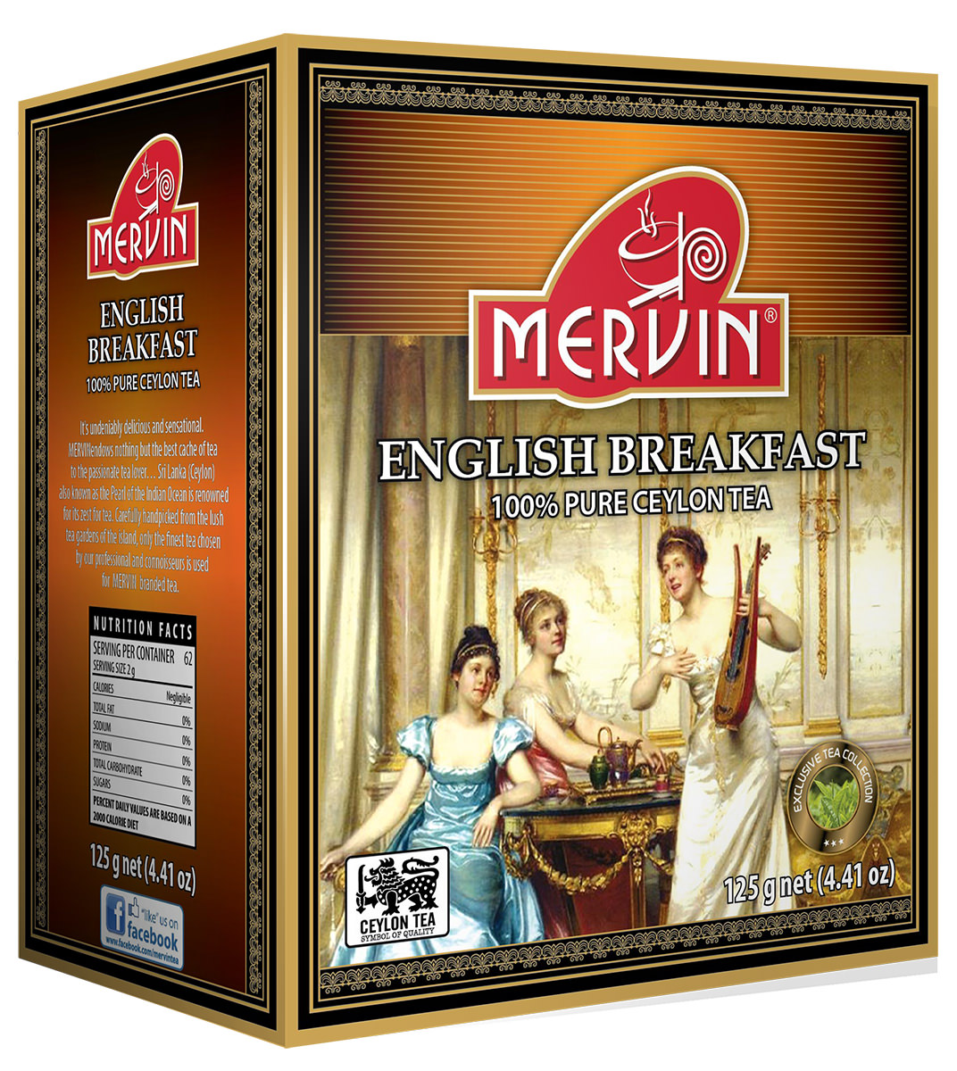 

Чай Mervin English Brekfast черный картон 125 г