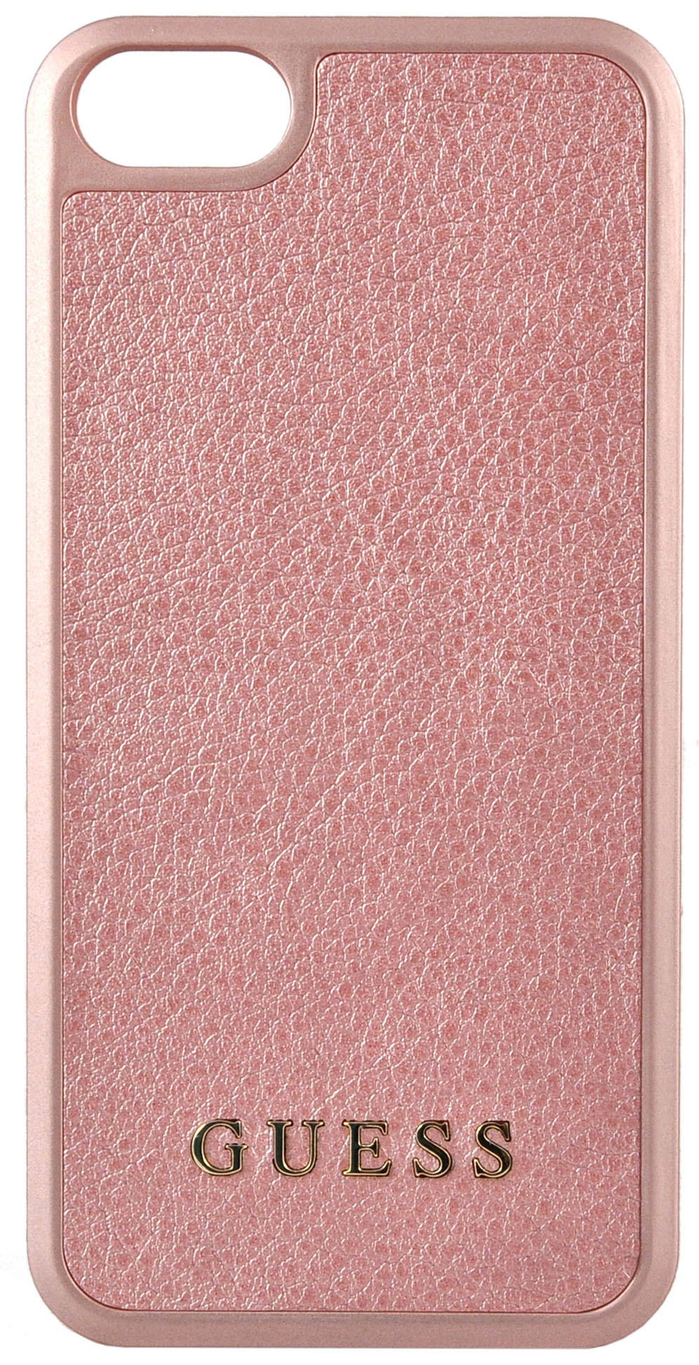 Чехол Guess для iPhone 5\5S Iridescent Hard PU Rose Gold