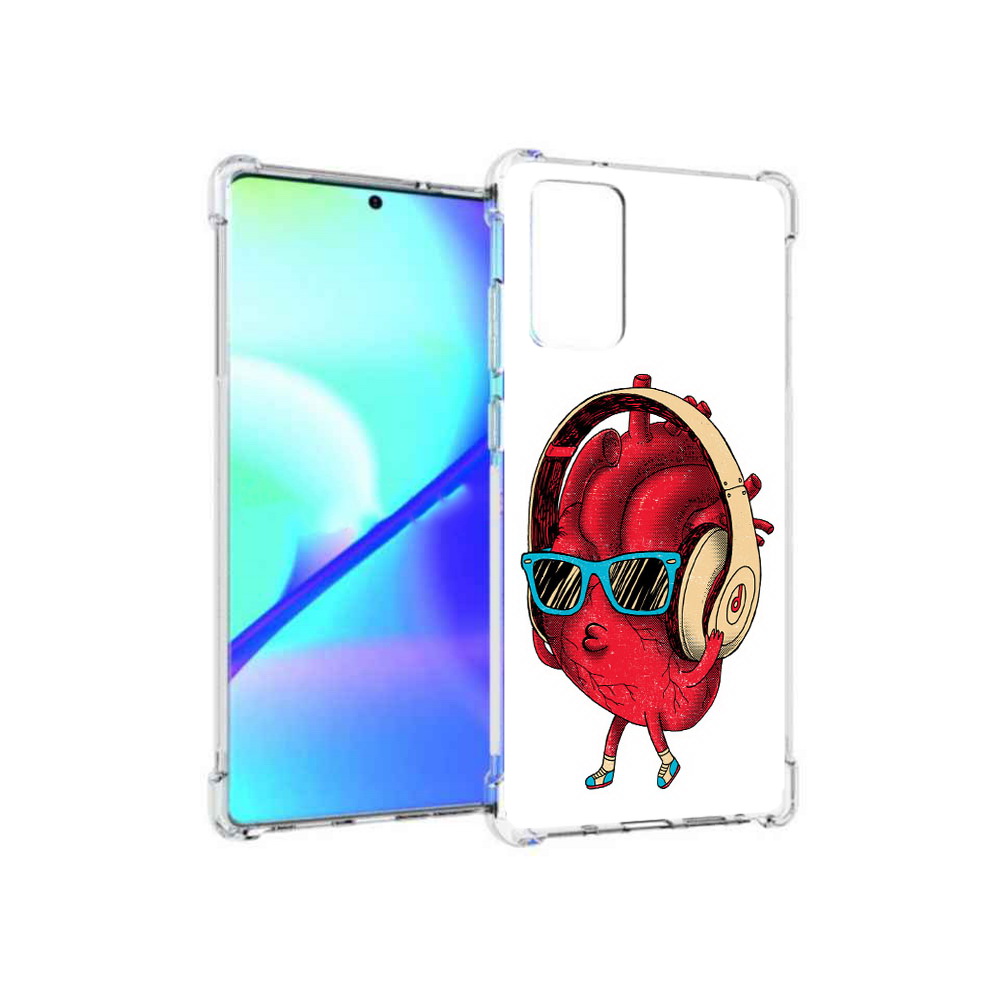 

Чехол MyPads Tocco для Samsung Galaxy Note 20 слушай сердце (PT152536.527.609), Прозрачный, Tocco