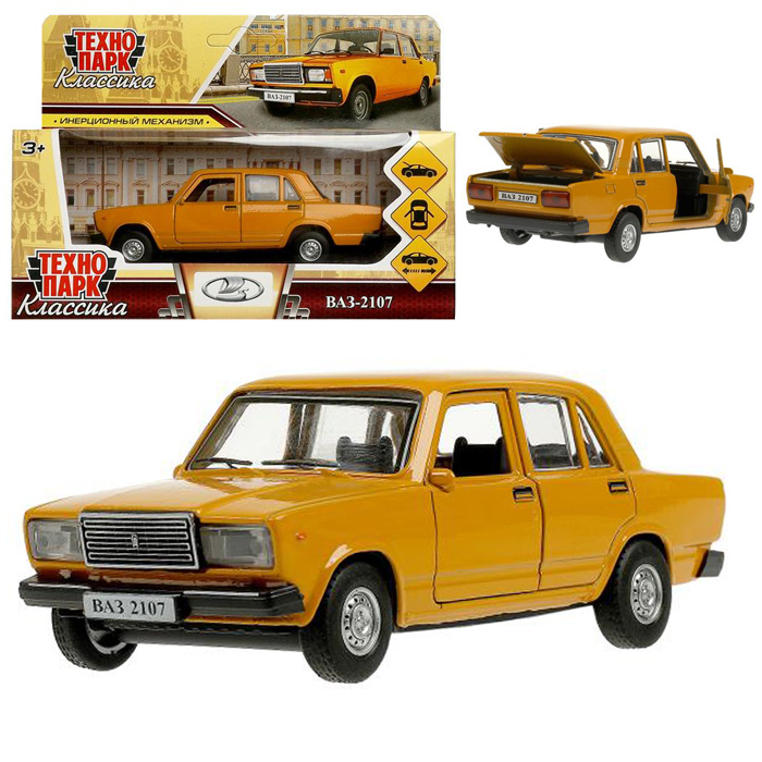 

Машина металлическая ТехноПарк LADA 2107 2107-12-YE, Желтый, LADA 2107