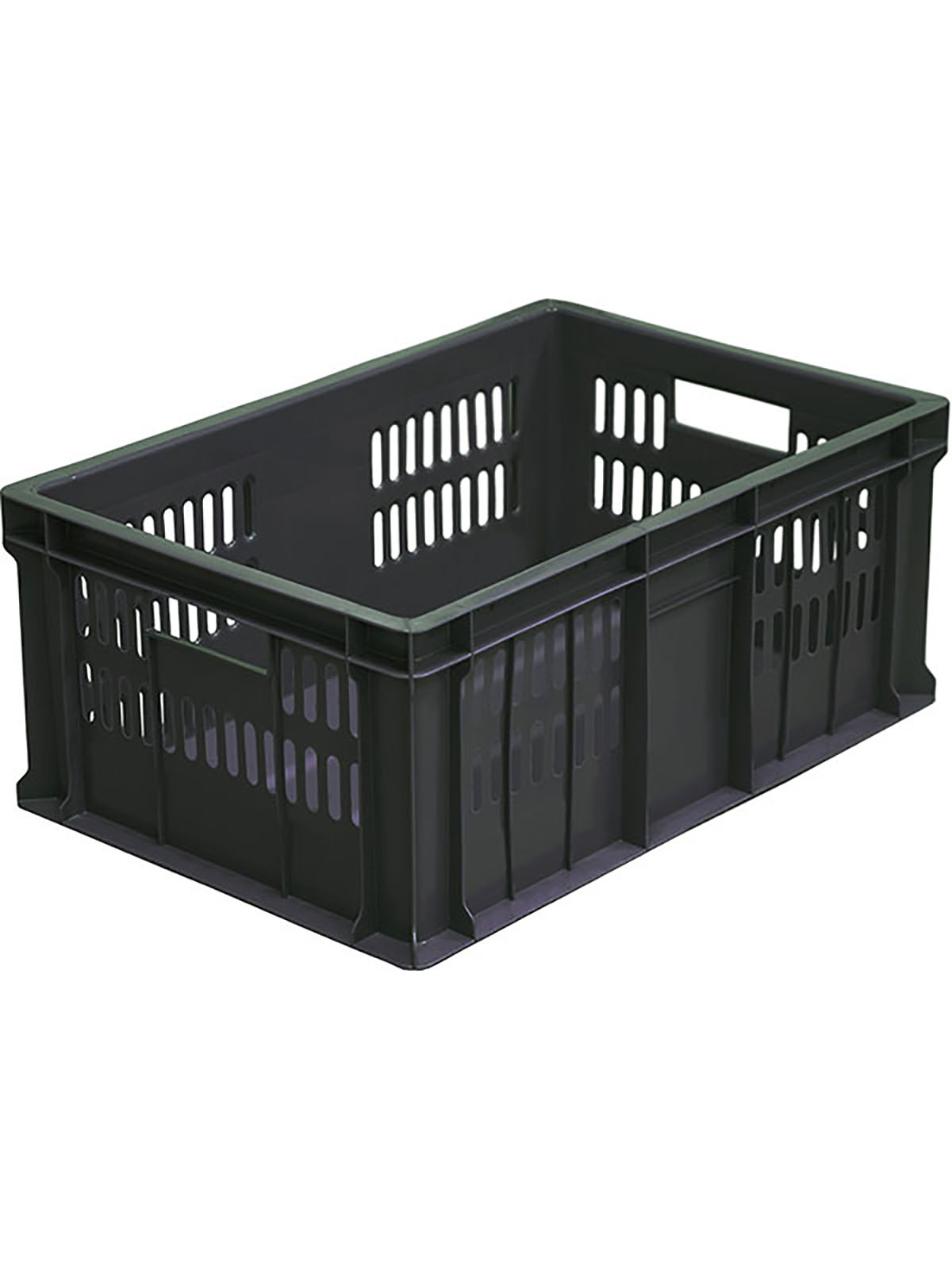 

Ящик для продуктов Tara 46 л 40x60x25,5 см пластиковый, Черный