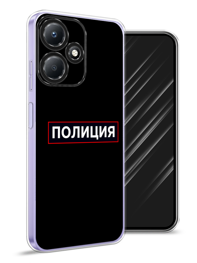

Чехол Awog для Infinix Hot 30 Play "Police logo", Черный;белый;красный, 3104250-5
