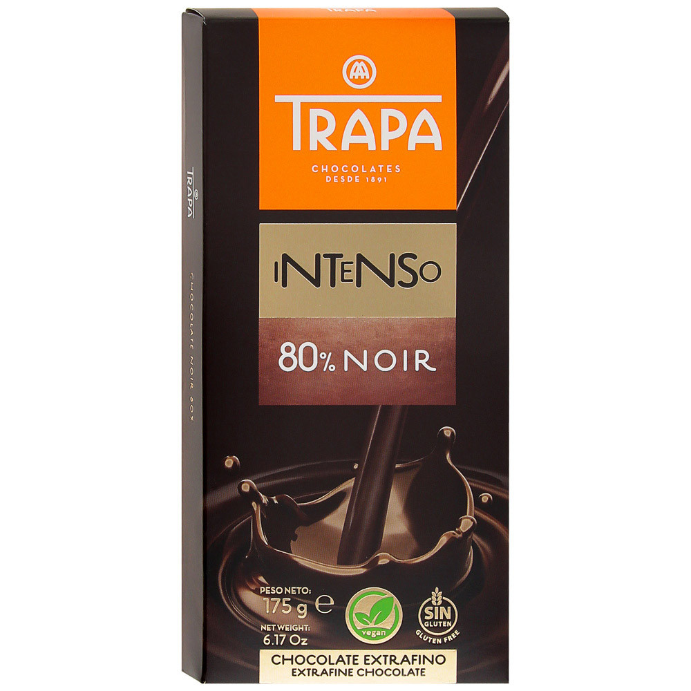 Шоколад Trapa Intenso горький 80% 175 г
