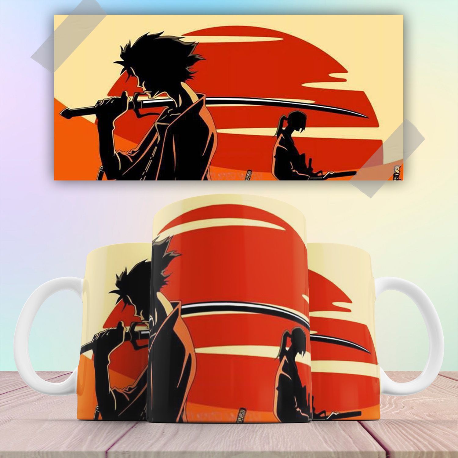 

Кружка аниме Самурай Чамплу Samurai Champloo 330 мл