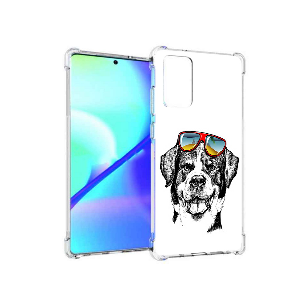 

Чехол MyPads Tocco для Samsung Galaxy Note 20 счастливая собака (PT152536.527.631), Прозрачный, Tocco