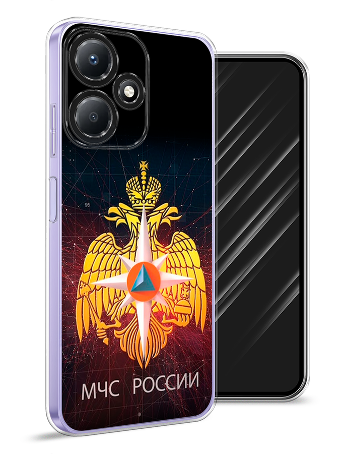 

Чехол Awog для Infinix Hot 30 Play "МЧС России", Черный;желтый;красный, 3104250-5