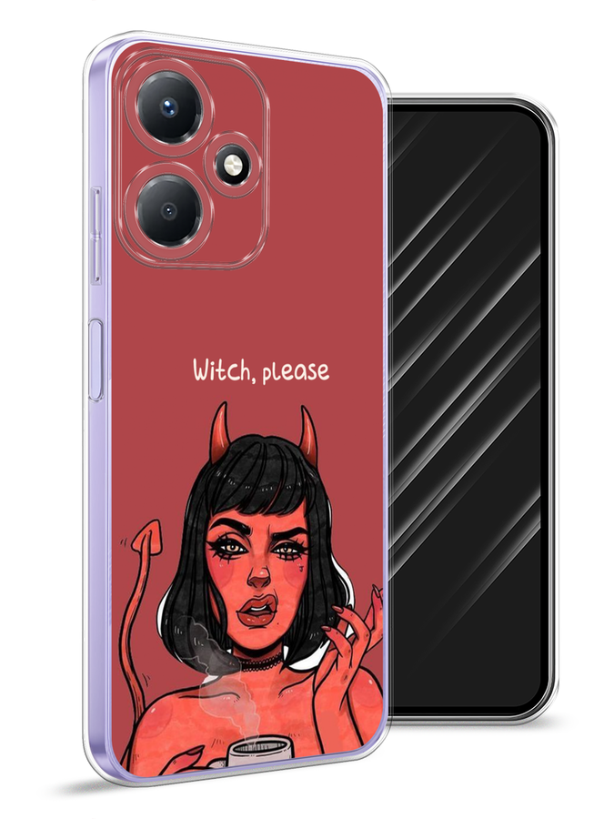

Чехол Awog для Infinix Hot 30 Play "Evil Girl", Бордовый;черный, 3104250-6