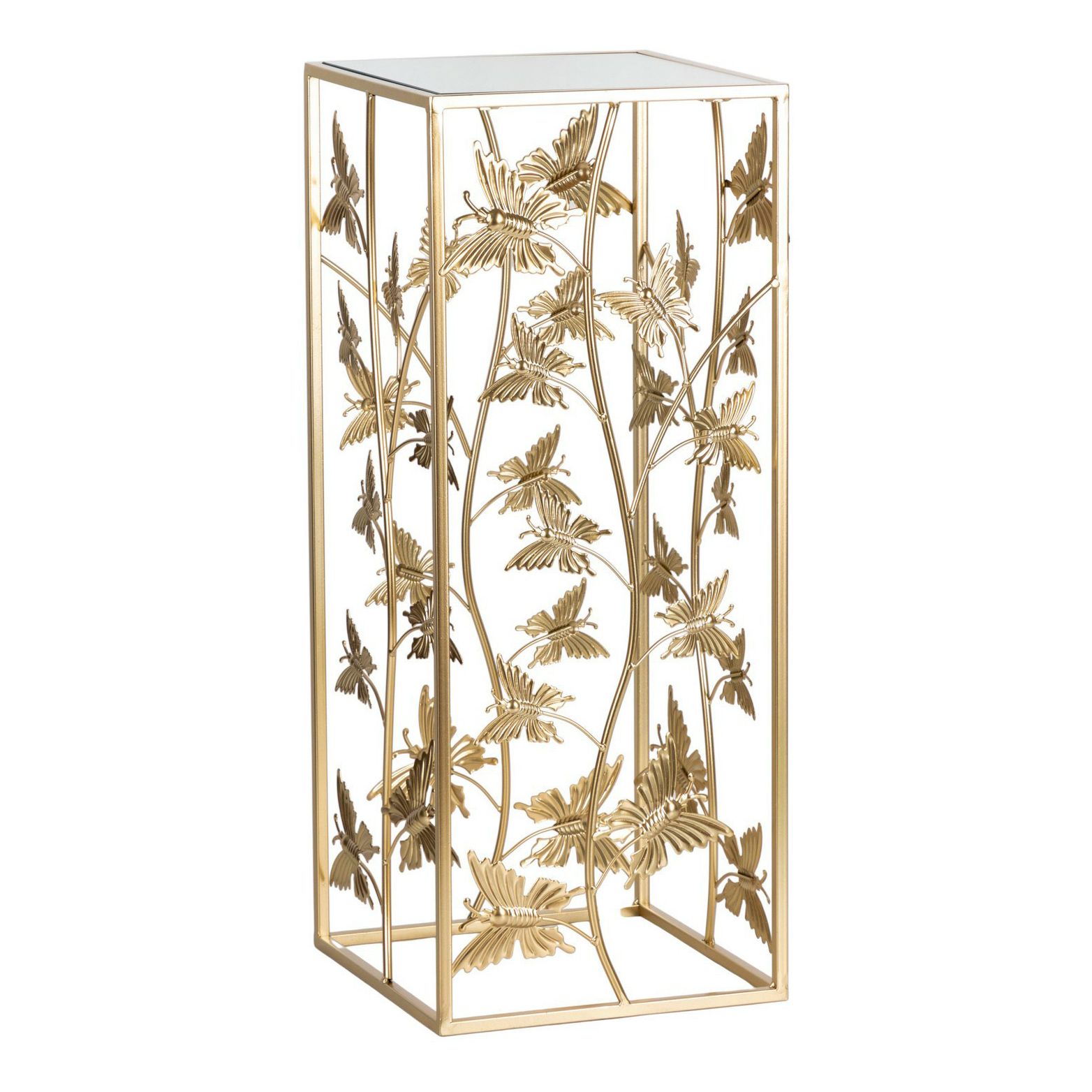 

Стол журнальный Glasar Бабочки золотистый 33 х 33 х 75 см