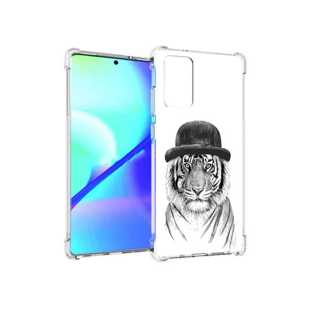 

Чехол MyPads Tocco для Samsung Galaxy Note 20 тигр британец (PT152536.527.641), Прозрачный, Tocco